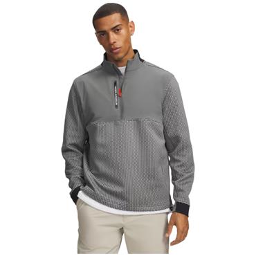 Under Armour Gents Drive Pro Hybrid ½ Zip Jacket Clay Green - White (709)