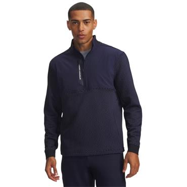 Under Armour Gents Drive Pro Hybrid ½ Zip Jacket Midnight Navy - White (410)