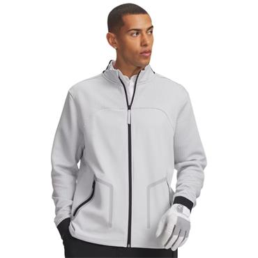 Under Armour Gents Drive Pro Hybrid Full Zip Jacket Halo Grey - White (014)