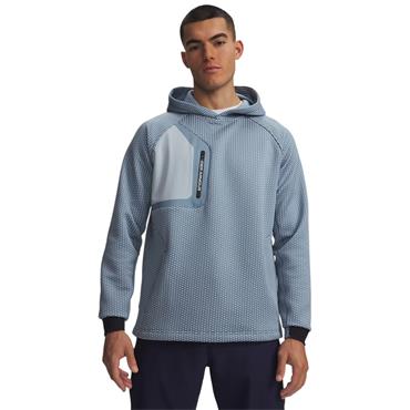 Under Armour Gents Drive Pro Hybrid Hoodie Blue Wind - White (448)