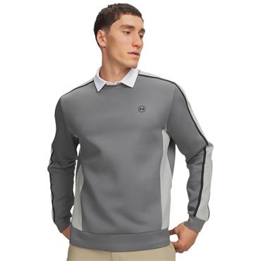Under Armour Gents Drive Midlayer Crew Clay Green - Titanium - Anthracite (709)