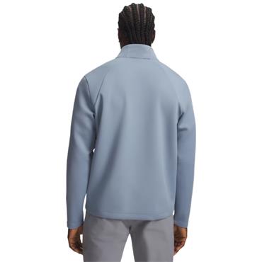 Under Armour Gents Drive Midlayer ¼ Zip Blue Wind - Anthracite (448)