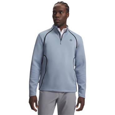 Under Armour Gents Drive Midlayer ¼ Zip Blue Wind - Anthracite (448)