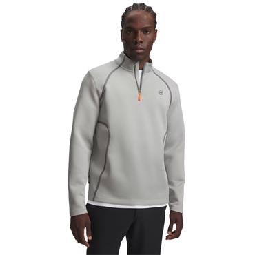 Under Armour Gents Drive Midlayer ¼ Zip Titanium - Clay Green (069)