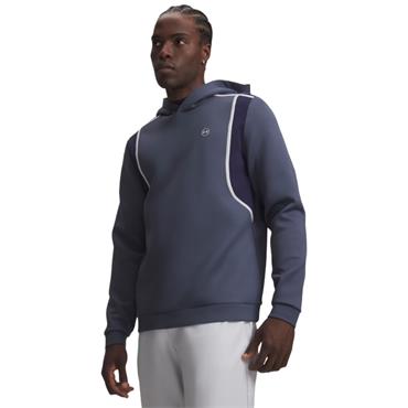 Under Armour Gents Drive Midlayer Hoodie Downpour Grey - Midnight Navy - Halo Grey (044)