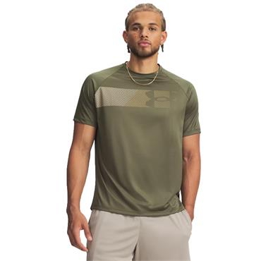 Under Armour Gents Tech Graphic Tee Green (390)