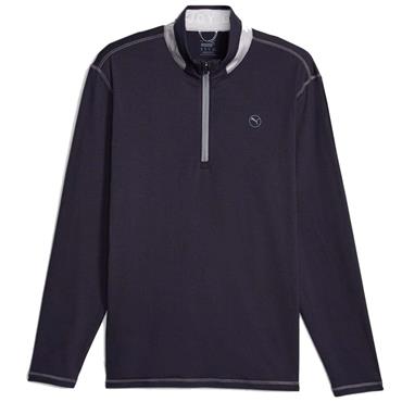 Puma Gents Lightweight ¼ Zip Top Navy Blazer - Ash Grey 