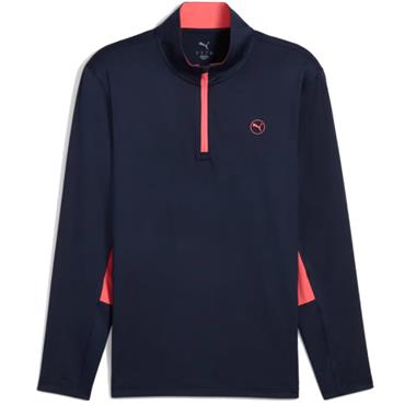 Puma Gents Pure 2.0 1/4 Zip Top Deep Navy