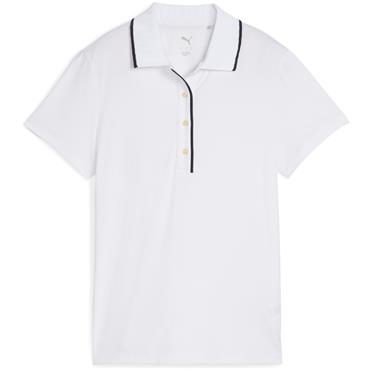 Puma Ladies CLOUDSPUN Bridges Polo Shirt White Glow