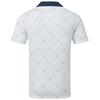 Puma Gents Pure 2.0 Argyle Polo Shirt White - Navy