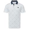 Puma Gents Pure 2.0 Argyle Polo Shirt White - Navy
