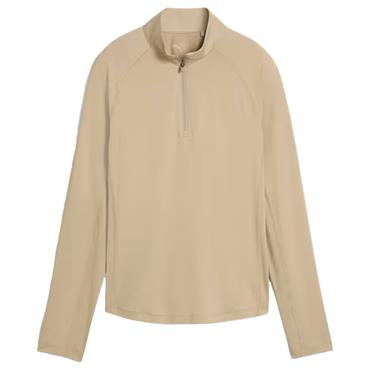Puma Ladies You-V Solid ¼ Zip Top Ice Coffee