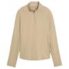Puma Ladies You-V Solid ¼ Zip Top Ice Coffee
