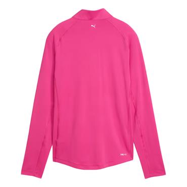 Puma Ladies You-V Solid ¼ Zip Top Pink Opal