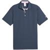 Puma Gents Arnold Palmer Micro Umbrellas Polo Shirt Deep Navy
