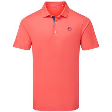 Puma Gents Pure 2.0 Polo Shirt Peach Frost