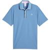 Puma Gents  Arnold Palmer Tipped Jacquard Polo Zen Blue
