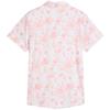 Puma Ladies CLOUDSPUN Toile Polo Shirt Pink Fruit