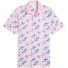 Puma Gents Arnold Palmer Spring Florals Polo Pale Pink