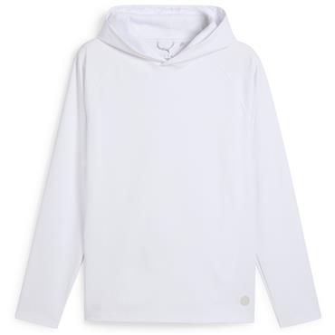 Puma Gents CLOUDSPUN Tech Hoodie White Glow