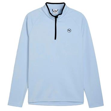 Puma Gents Waffle Fleece ¼ Zip Top Haute Tropic