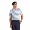 Puma Gents Cloudspun Stripe Polo Shirt  Warm White - Team Light Blue