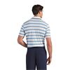 Puma Gents Cloudspun Stripe Polo Shirt  Warm White - Team Light Blue