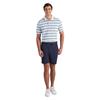Puma Gents Cloudspun Stripe Polo Shirt  Warm White - Team Light Blue