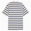 Puma Gents Cloudspun Stripe Polo Shirt Warm White - Dark Indigo