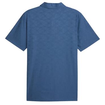 Puma Gents Mattr Deco Jacquard Polo Shirt Dark Indigo