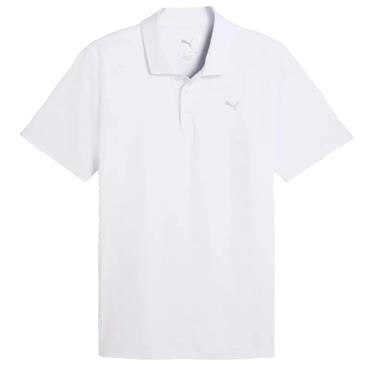 Puma Gents Mattr Deco Jacquard Polo Shirt White Glow