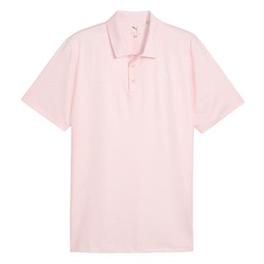 Puma Gents Mattr Scallop Polo Shirt Rose Blossom - Warm White