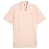 Puma Gents Mattr Scallop Polo Shirt Warm White - Melon Glow