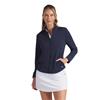 Puma Ladies  Pure Textured Full Zip Jacket Deep Navy