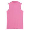 Puma Ladies Birdseye Sleeveless Polo Shirt White Glow - Pink Opal