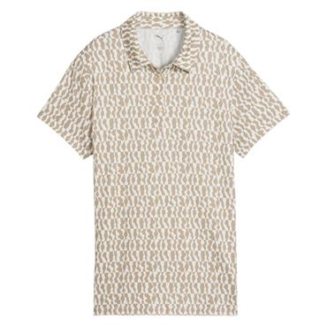 Puma Ladies Cloudspun Wavey Polo Shirt Ice Coffee