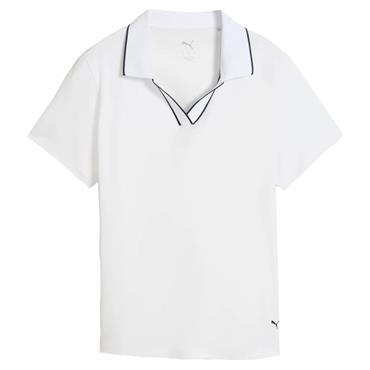 Puma Ladies Cloudspun Essential Polo Shirt White Glow