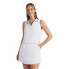Puma Ladies Cloudspun Essential Sleeveless Polo Shirt Whte Glow