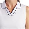 Puma Ladies Cloudspun Essential Sleeveless Polo Shirt Whte Glow