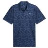Puma Gents Pure 2.0 Floral Polo Shirt Deep Navy