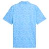 Puma Gents Pure 2.0 Floral Polo Shirt Team Light Blue