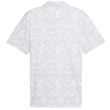 Puma Gents Pure 2.0 Floral Polo Shirt White Glow