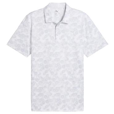 Puma Gents Pure 2.0 Floral Polo Shirt White Glow