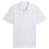 Puma Gents Pure 2.0 Floral Polo Shirt White Glow