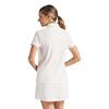 Puma Ladies  Floral Lace Jacquard Polo Shirt Warm White