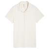 Puma Ladies  Floral Lace Jacquard Polo Shirt Warm White