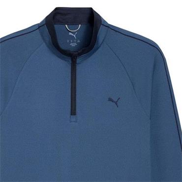 Puma Gents Pure 3.0 1/4 Zip Dark Indigo - Deep Navy