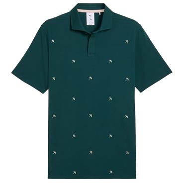 Puma Gents Arnold Palmer Modalon Umbrella Polo Shirt Forest Green