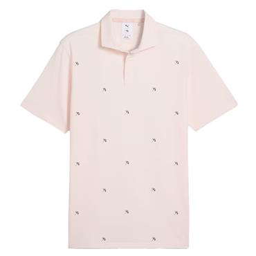Puma Gents Arnold Palmer Modalon Umbrella Polo Shirt Jasmine Flower