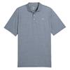 Puma Gents Cloudspun Mono Check Polo Shirt White Glow - Deep Navy